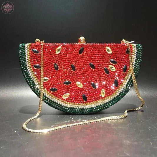 Watermelon Crystal Diamond Bags - Lamiiche