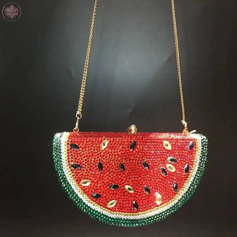 Watermelon Crystal Diamond Bags - Lamiiche