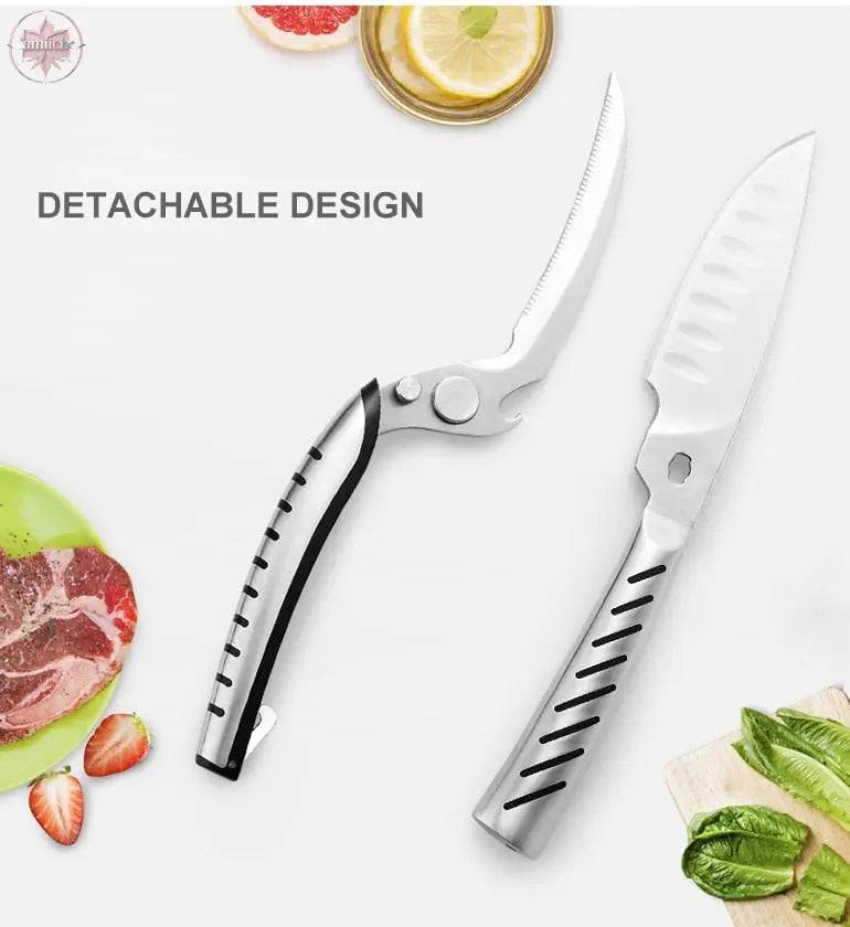 XITUO kitchen multi-function scissors  stainless steel chicken bone scissors monster scissors chef knife kitchen tools - Lamiiche