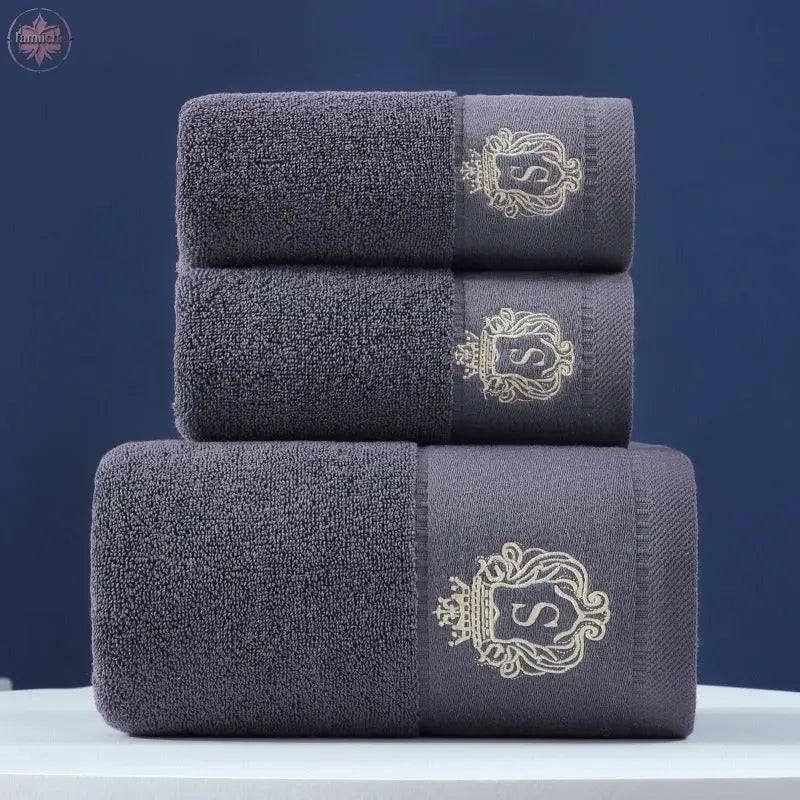 Towel Set Of Pure Cotton Towel Bath Towel Three-Piece Gift Set Xinjiang Cotton - Lamiiche