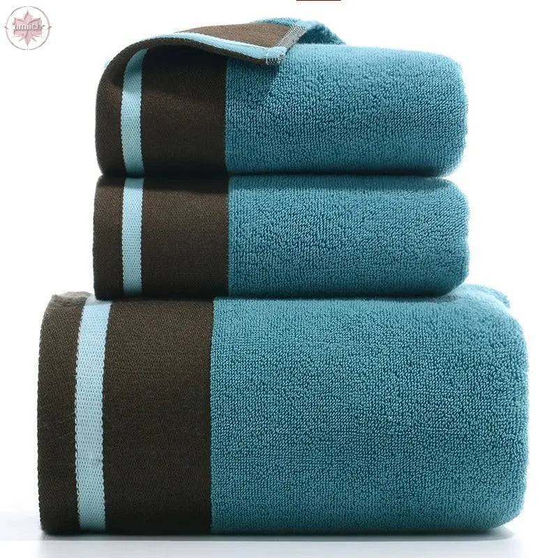 Towel Set Of Pure Cotton Towel Bath Towel Three-Piece Gift Set Xinjiang Cotton - Lamiiche