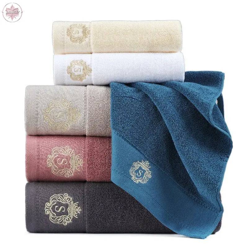 Towel Set Of Pure Cotton Towel Bath Towel Three-Piece Gift Set Xinjiang Cotton - Lamiiche