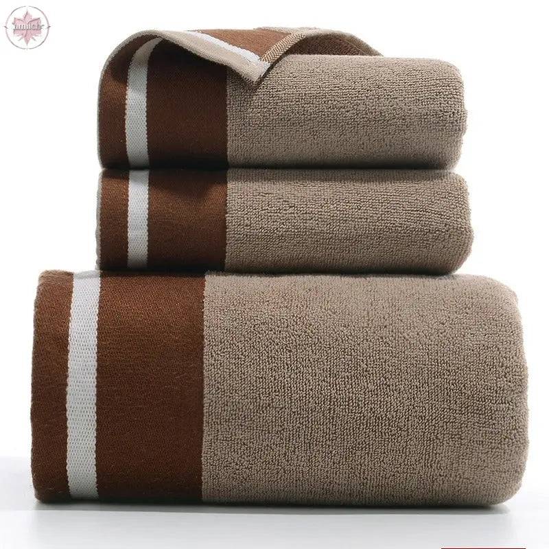 Towel Set Of Pure Cotton Towel Bath Towel Three-Piece Gift Set Xinjiang Cotton - Lamiiche