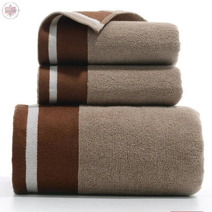 Towel Set Of Pure Cotton Towel Bath Towel Three-Piece Gift Set Xinjiang Cotton - Lamiiche