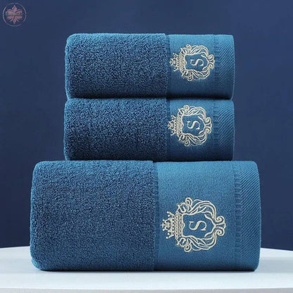 Towel Set Of Pure Cotton Towel Bath Towel Three-Piece Gift Set Xinjiang Cotton - Lamiiche