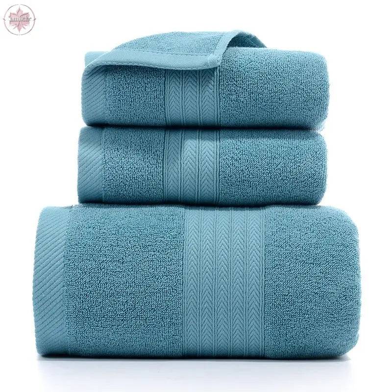 Towel Set Of Pure Cotton Towel Bath Towel Three-Piece Gift Set Xinjiang Cotton - Lamiiche