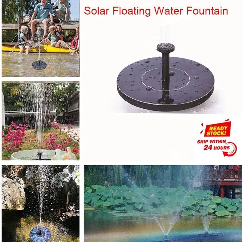 Mini Solar Powered Floating Water Panel Fountain Pump - Lamiiche