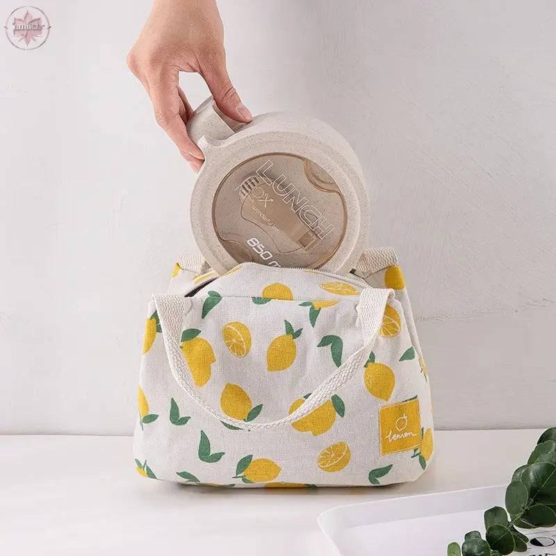 Insulated bag with thick aluminum foil, insulated lunch box bag with zipper, rice bag, meal bag, lunch box bag - Lamiiche