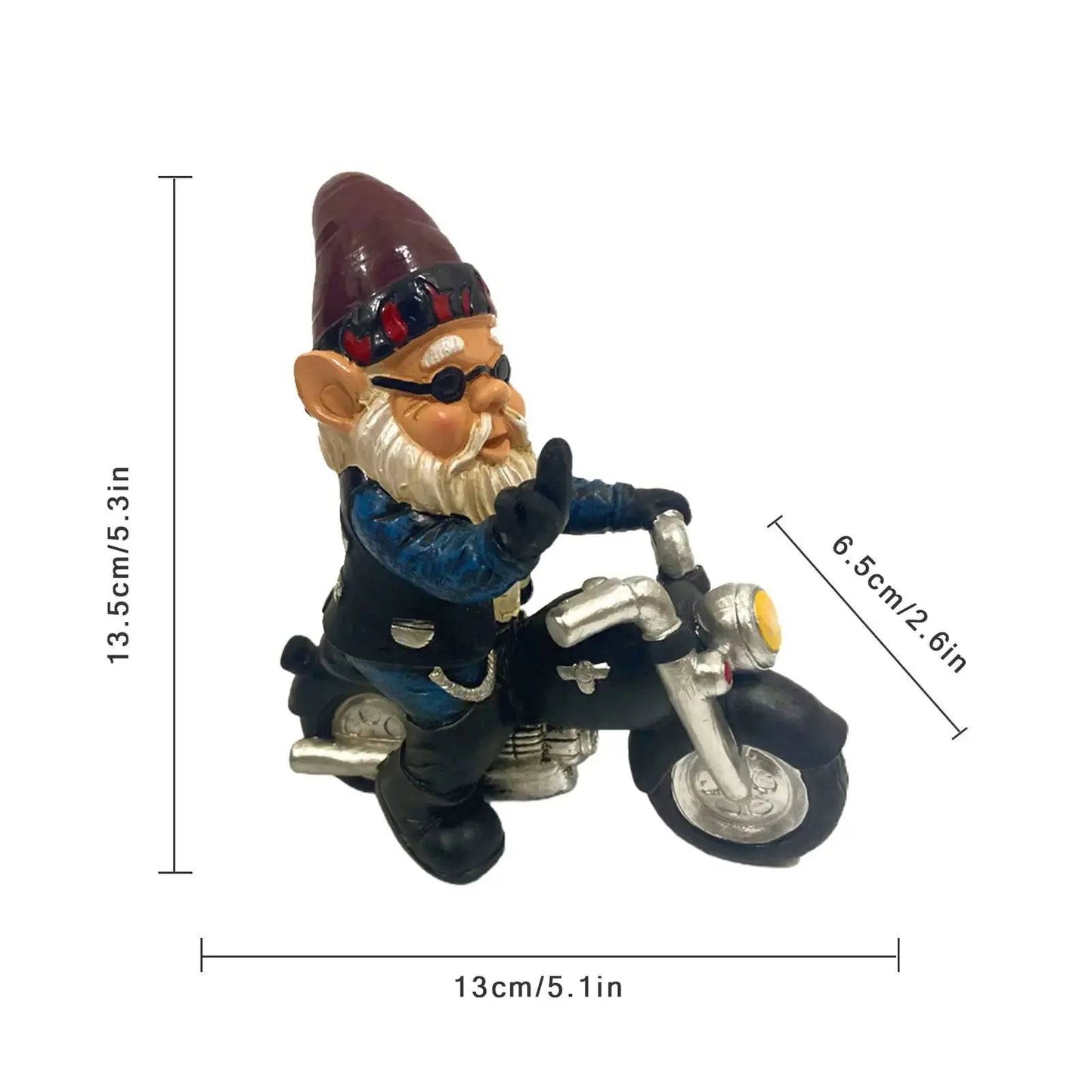 Biker Garden Gnome - Lamiiche