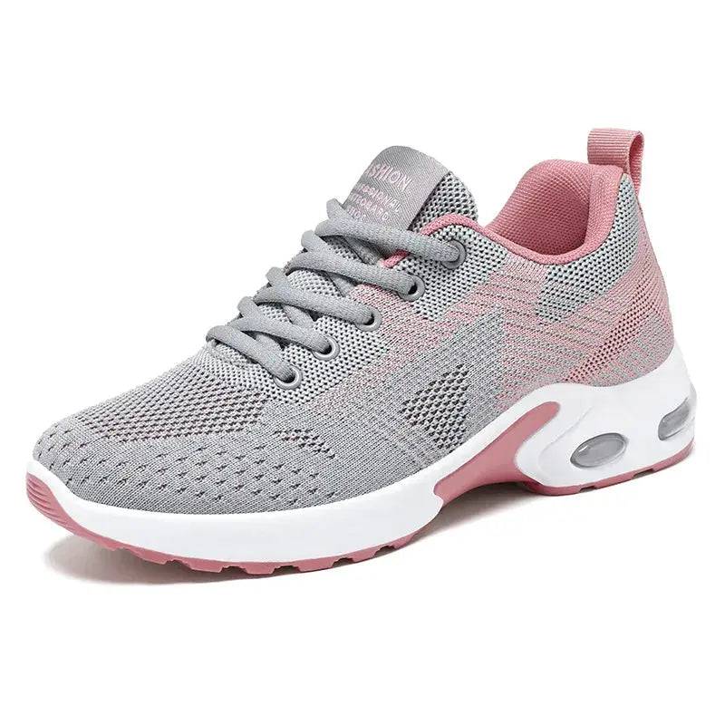 Running shoes Women 2024 spring new large size casual breathable lace-up air cushion sports shoes sneakers - Lamiiche