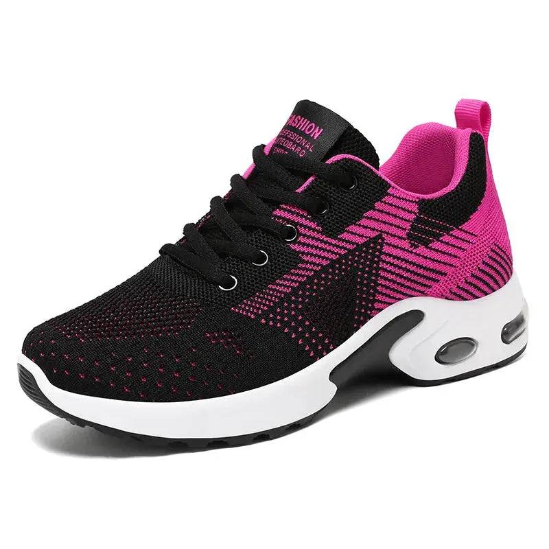 Running shoes Women 2024 spring new large size casual breathable lace-up air cushion sports shoes sneakers - Lamiiche