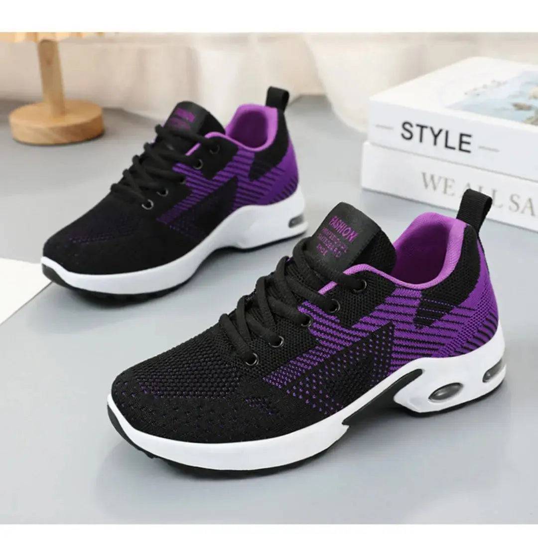 Running shoes Women 2024 spring new large size casual breathable lace-up air cushion sports shoes sneakers - Lamiiche