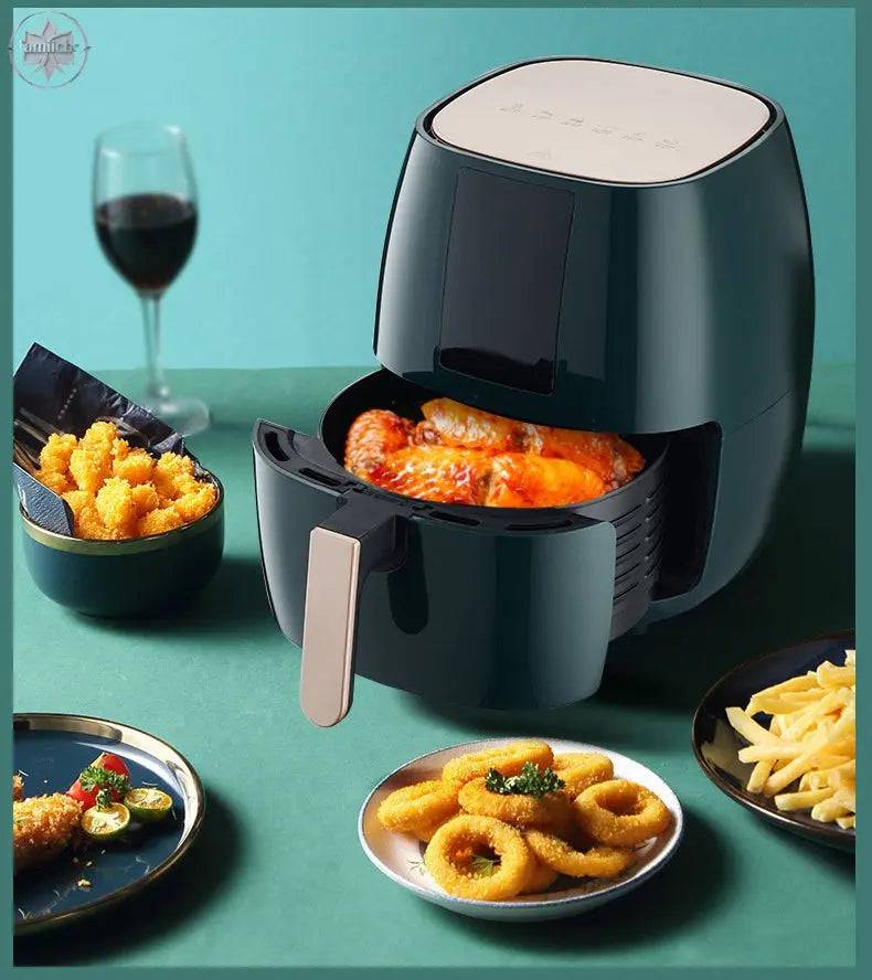 Household Appliances Smart Touch Automatic Power Off Touch Large Capacity Air Fryer Visual Air Fryer 5.5L - Lamiiche