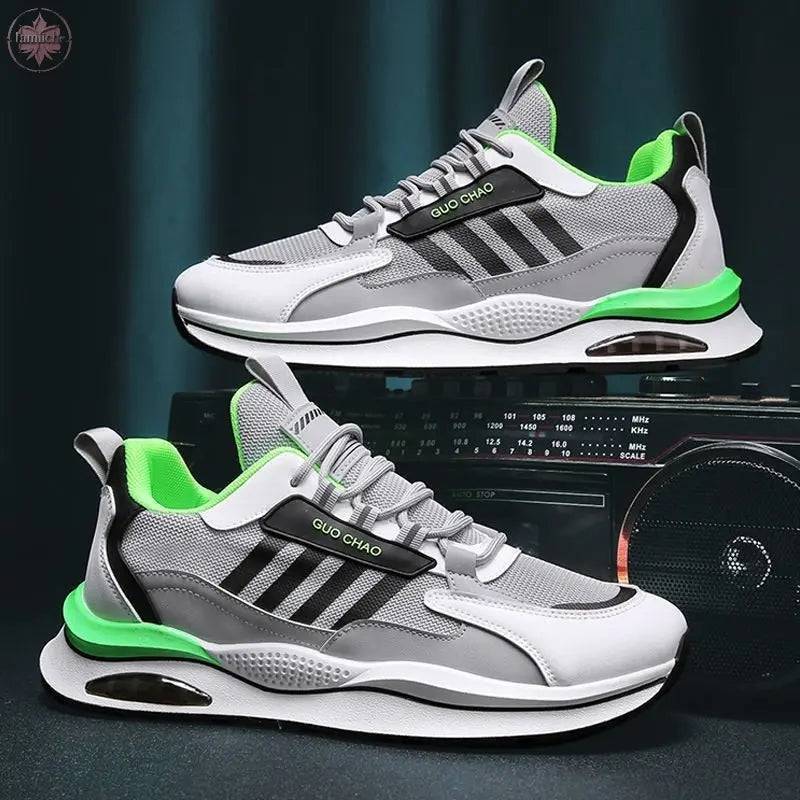 Mesh breathable sports shoes, Korean version, fashionable and trendy shoes, travel shoes, running shoes - Lamiiche