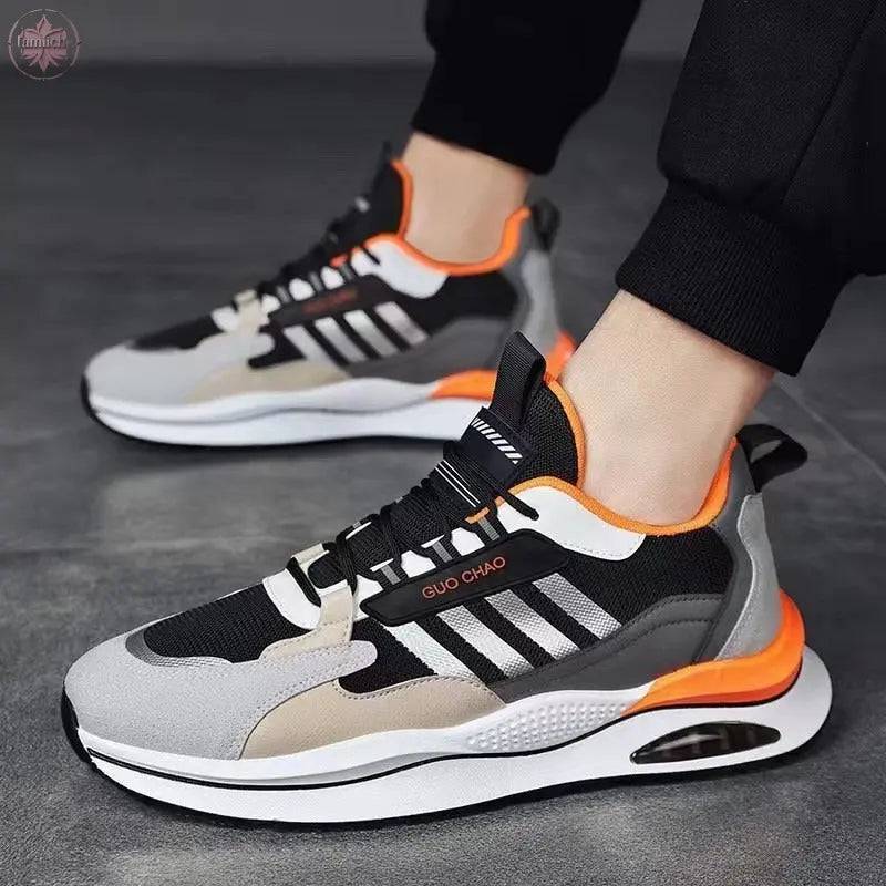 Mesh breathable sports shoes, Korean version, fashionable and trendy shoes, travel shoes, running shoes - Lamiiche