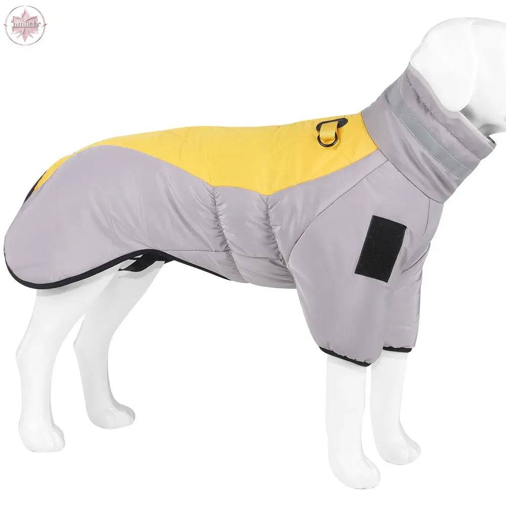 Pet Clothes Autumn And Winter Thickened Large Dog Clothes Reflective Warm Pet Cotton Padded Clothes Pet Clothes - Lamiiche