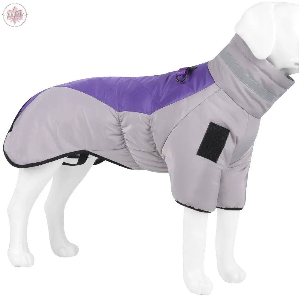 Pet Clothes Autumn And Winter Thickened Large Dog Clothes Reflective Warm Pet Cotton Padded Clothes Pet Clothes - Lamiiche