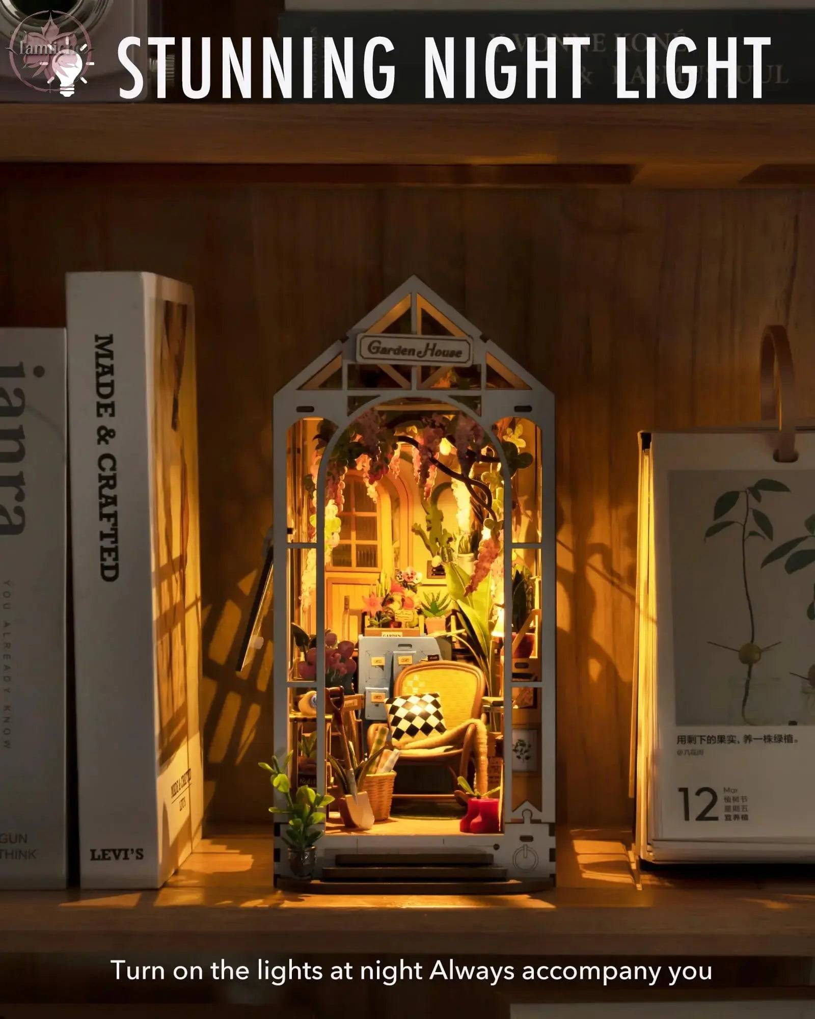 Mini Garden House Book Nook Kit - Lamiiche