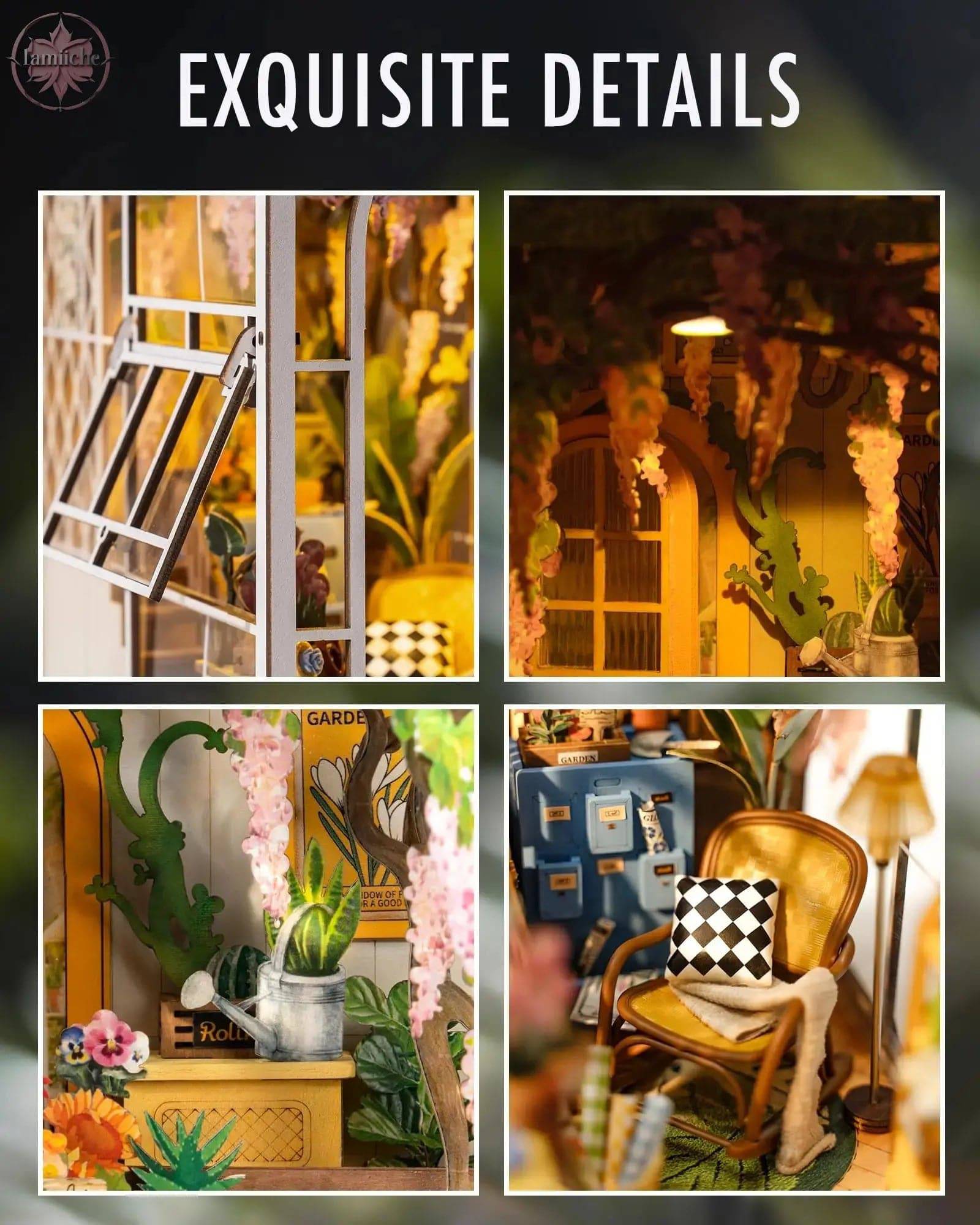 Mini Garden House Book Nook Kit - Lamiiche