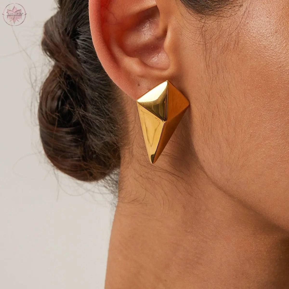 Long rhombus earrings - Lamiiche