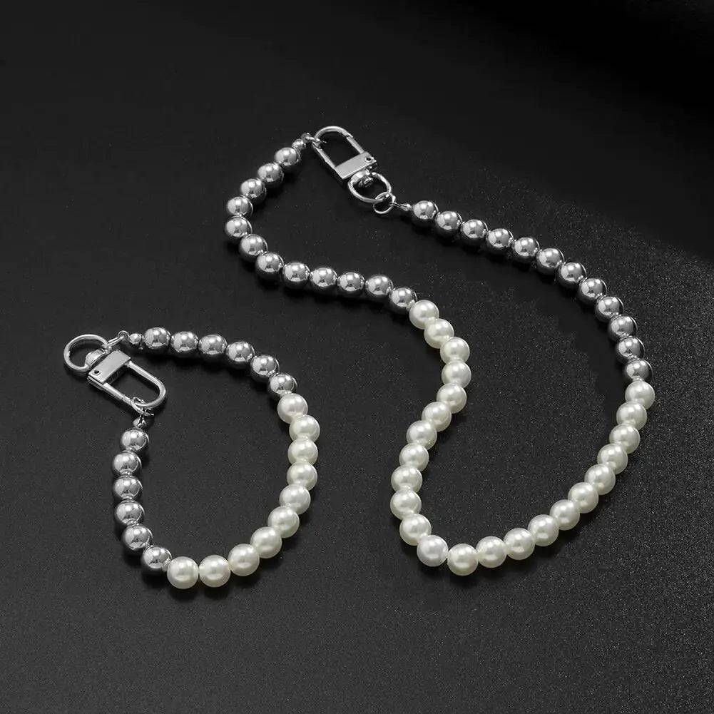 Natural Pearl Stitching Jewelry Set - Lamiiche