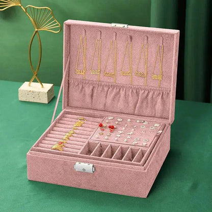 Velvet Jewelry Organizer Box - Lamiiche