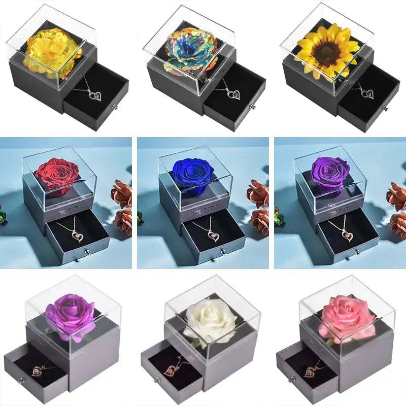 Valentine Eternal Rose Jewelry Gift Box - Lamiiche