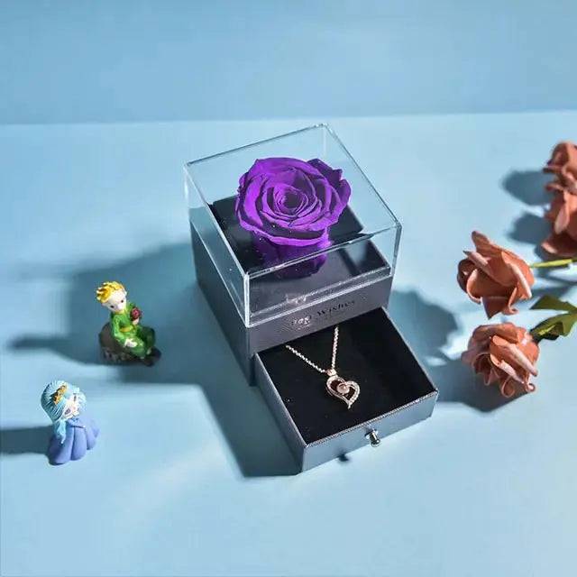 Valentine Eternal Rose Jewelry Gift Box - Lamiiche