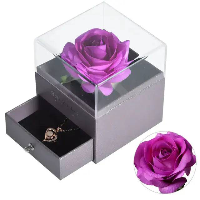 Valentine Eternal Rose Jewelry Gift Box - Lamiiche