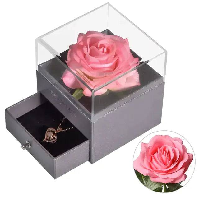 Valentine Eternal Rose Jewelry Gift Box - Lamiiche