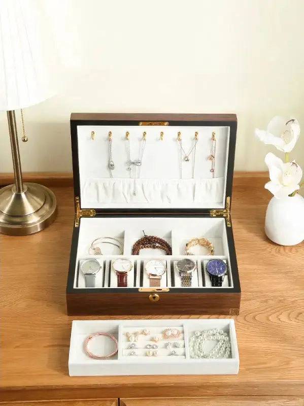 Wooden Jewelry Box/Jewelry Holder - Lamiiche