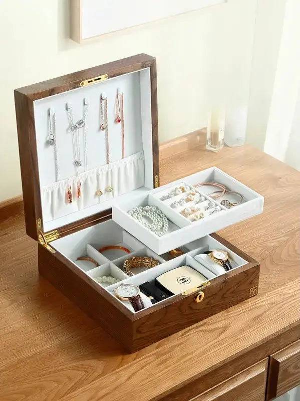 Wooden Jewelry Box/Jewelry Holder - Lamiiche