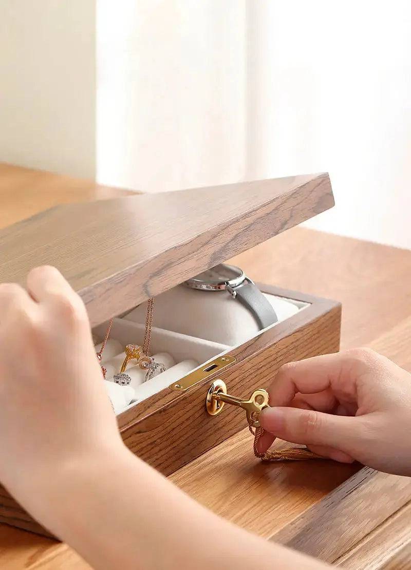 Wooden Jewelry Box/Jewelry Holder - Lamiiche