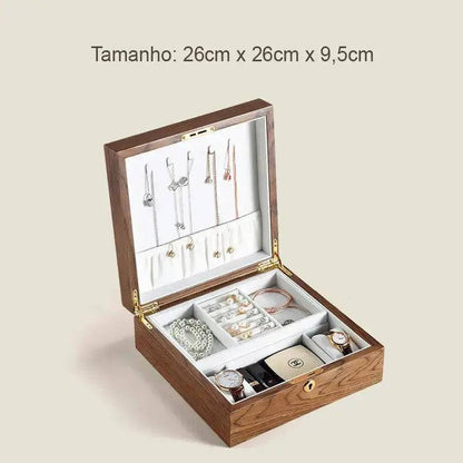 Wooden Jewelry Box/Jewelry Holder - Lamiiche