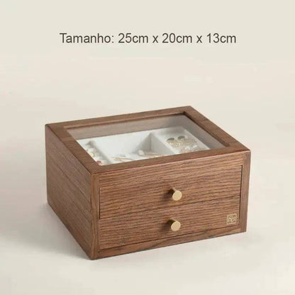 Wooden Jewelry Box/Jewelry Holder - Lamiiche