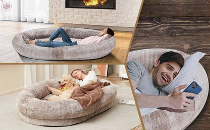 Dog Bed for Humans Portable Pet Bed Giant Dog Bed Human Bed Cat Bed Dog Bed - Lamiiche