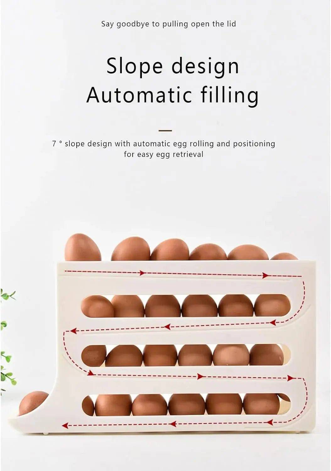 4 Tiers Egg Holder for Fridge - Lamiiche