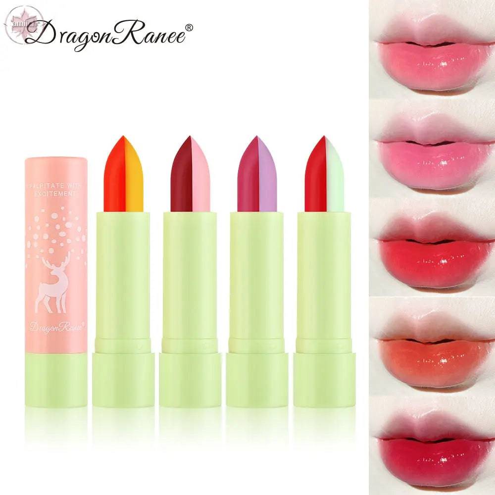 Macaron Color Changing Single And Double Color Lipstick Lipstick Lasting And Not Easy To Decolorize Biting Lip Moisturizing Warm Color Lipstick - Lamiiche