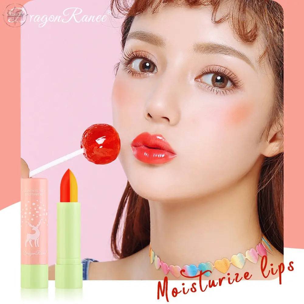Macaron Color Changing Single And Double Color Lipstick Lipstick Lasting And Not Easy To Decolorize Biting Lip Moisturizing Warm Color Lipstick - Lamiiche