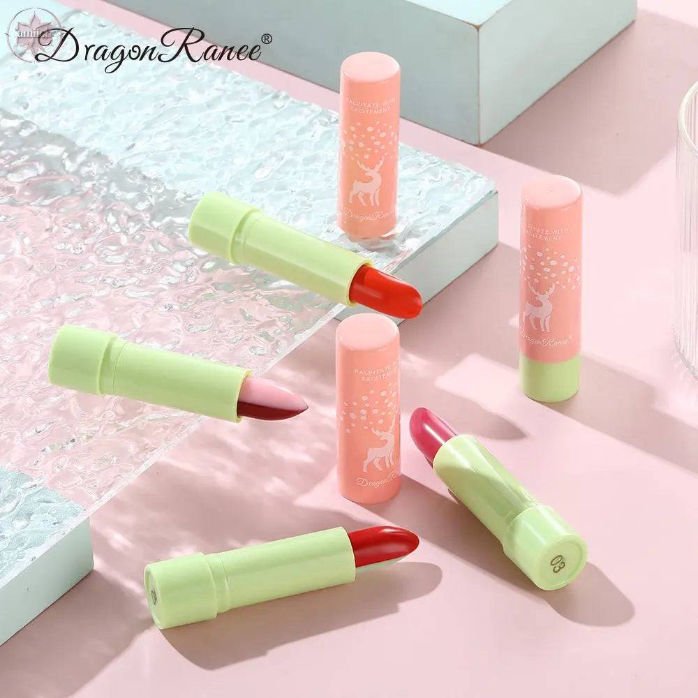 Macaron Color Changing Single And Double Color Lipstick Lipstick Lasting And Not Easy To Decolorize Biting Lip Moisturizing Warm Color Lipstick - Lamiiche