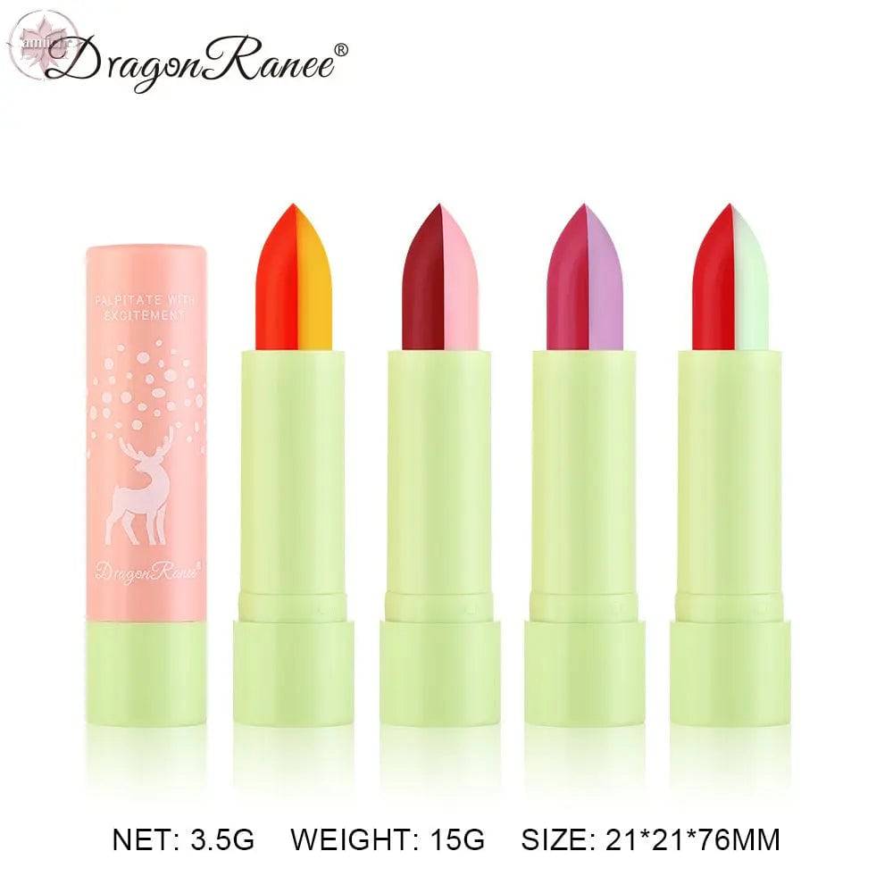 Macaron Color Changing Single And Double Color Lipstick Lipstick Lasting And Not Easy To Decolorize Biting Lip Moisturizing Warm Color Lipstick - Lamiiche