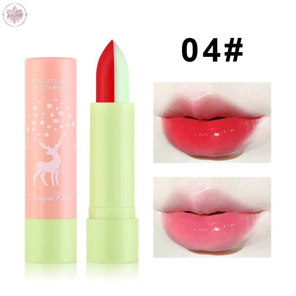 Macaron Color Changing Single And Double Color Lipstick Lipstick Lasting And Not Easy To Decolorize Biting Lip Moisturizing Warm Color Lipstick - Lamiiche