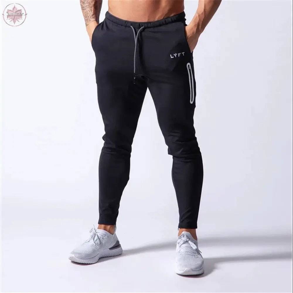 New Jogging Pants Men Sport Sweatpants Running Pants Men Joggers Cotton Trackpants Slim Fit Pants Bodybuilding Trouser - Lamiiche