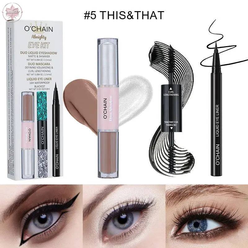 O'CHAI NMascara, long, thick, curling eyeliner, ultra-fine waterproof, non-smudge liquid eyeshadow - Lamiiche