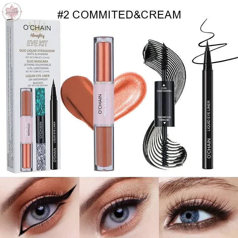 O'CHAI NMascara, long, thick, curling eyeliner, ultra-fine waterproof, non-smudge liquid eyeshadow - Lamiiche