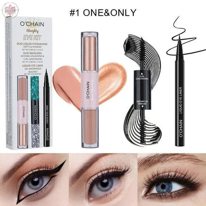 O'CHAI NMascara, long, thick, curling eyeliner, ultra-fine waterproof, non-smudge liquid eyeshadow - Lamiiche