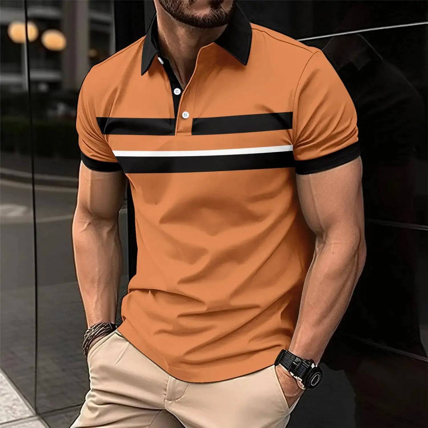 Men's Casual Collar Polo - Lamiiche