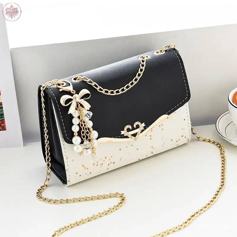 New Women's Bag Single Shoulder Crossbody Bag Sequin Fashion Bag Korean Edition Women's Shoulder Bag Mobile Bag Wallet Trend - Lamiiche