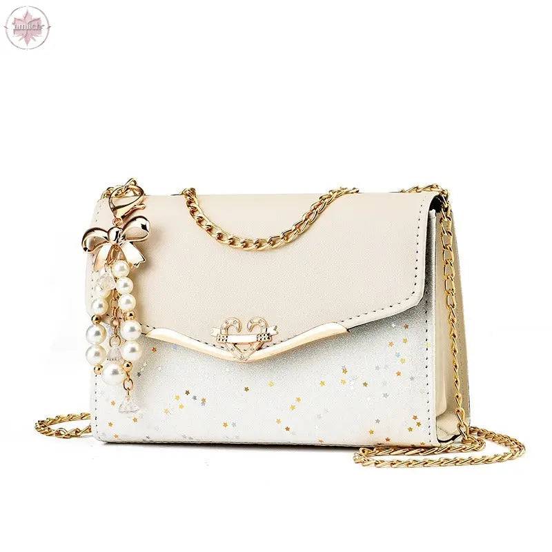 New Women's Bag Single Shoulder Crossbody Bag Sequin Fashion Bag Korean Edition Women's Shoulder Bag Mobile Bag Wallet Trend - Lamiiche