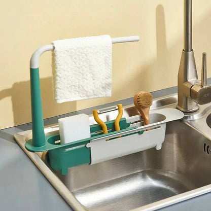 Telescopic Sink Organizer Rack Basket - Lamiiche